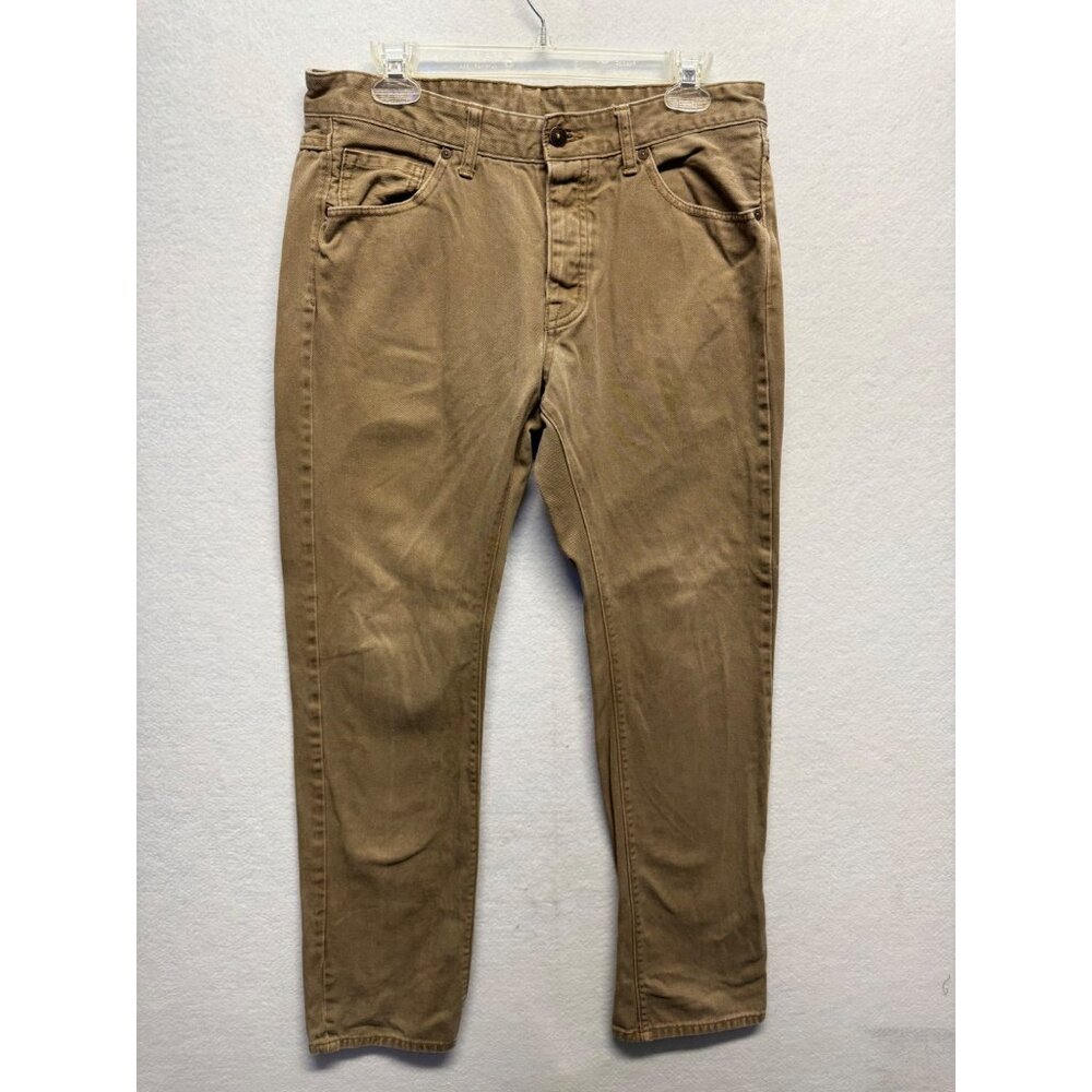 H&M Divided Mens Tan Straight-Leg Cotton Jeans Size 32